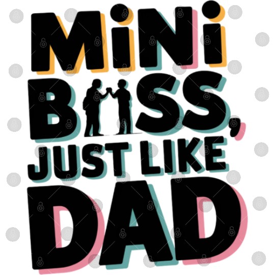 Mini Boss Just Like Dad – Father & Son Matching Digital Files
