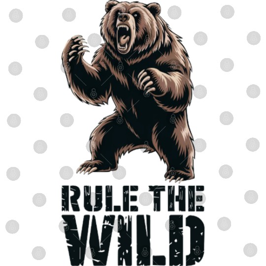 Wild Dominance: Roaring Grizzly Power Digital Files