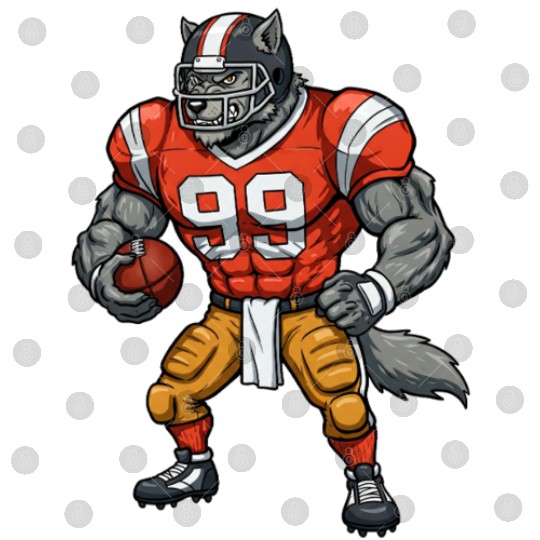 Wolf American football player Digital Files