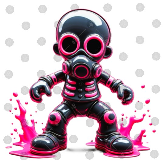 Neon Wasteland: The Cyberpunk Gas Mask Warrior Digital Files