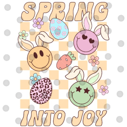Spring Into Joy Cute Easter Design for Kids Digital Files