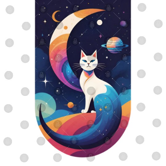 Celestial Cosmic Cat Digital Files