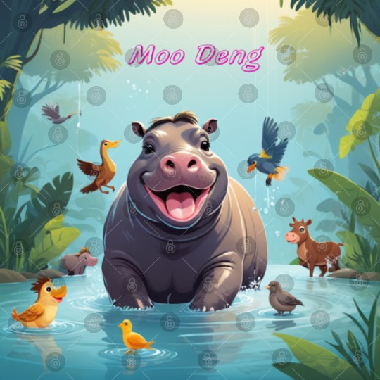 Pygmy hippo (Moo Deng) Digital Files
