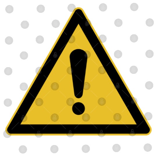 Generic Warning Triangle Sign Digital Files