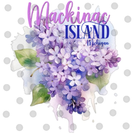 Mackinac Island Michigan Lilacs Lilac Festival Sta Digital Files