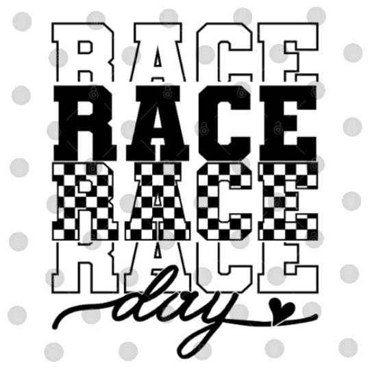 Race Day Racing Season Digital Files