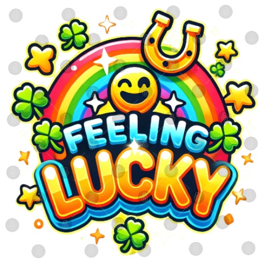 Feeling Lucky - Vibrant Celebration Design Digital Files
