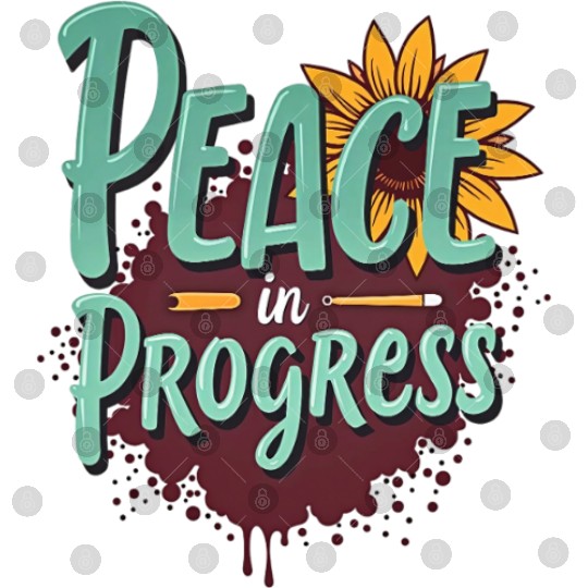 Inspirational Sunflower and Peace Message Digital Files