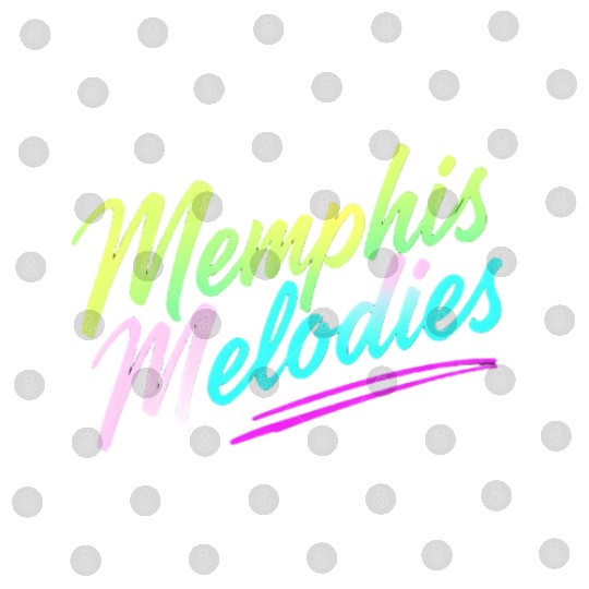 Memphis Melodies Pastel Vibrant Typography Art Digital Files