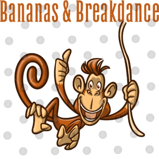 Dancing Monkey | Bananas & Breakdance | Unisex | Digital Files