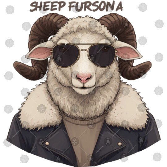 Cute Sheep Fursona Furry Community Artwork Funny Digital Files
