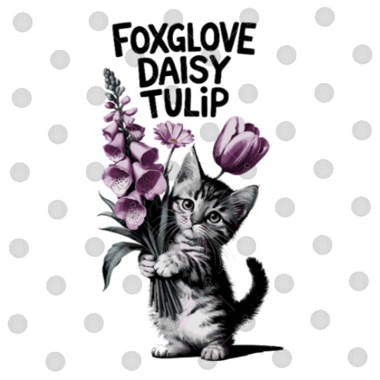 Subtle Floral Anti Trump Flowers Foxglove Daisy Digital Files