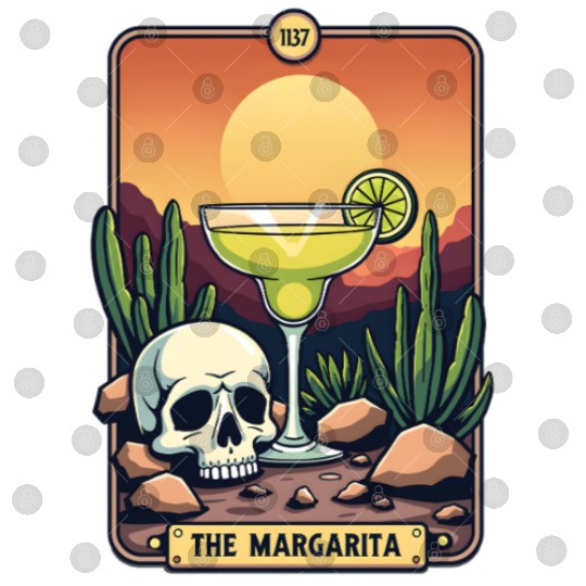 Mexican Cinco De Mayo The Margarita Tarot Card Digital Files