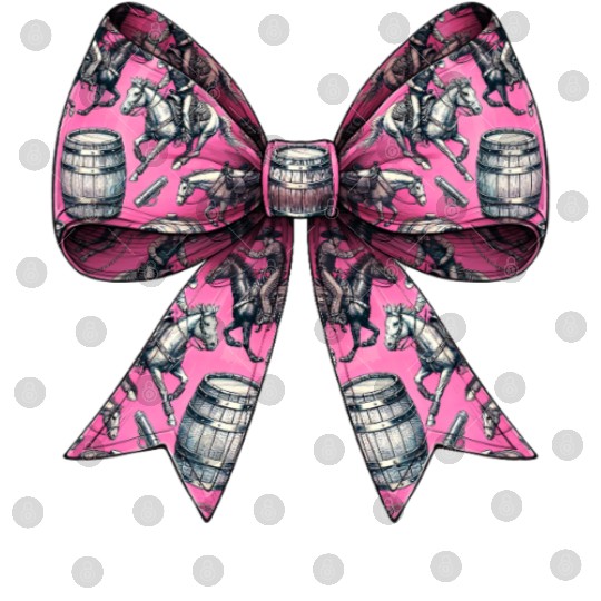 Coquette Bow Barrel Racer Barrel Racing Rodeo Digital Files