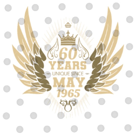 60th birthday angel wings unique since May 1965 Digital Files