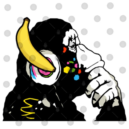 DJ chimpanzee , Banana headphones Digital Files