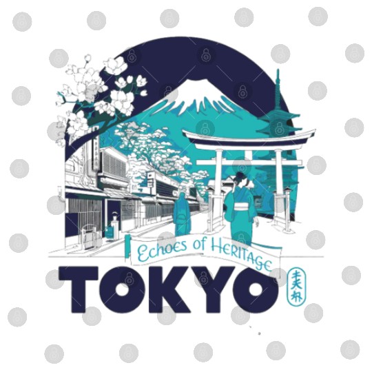 Tokyo Skyline with Mount Fuji Digital Files