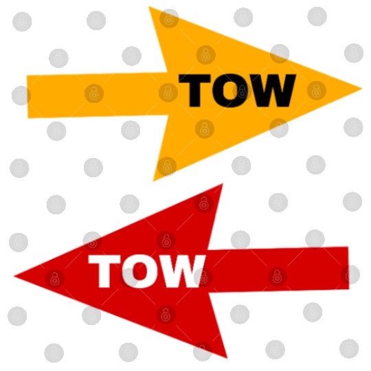 tow arrow stickers red yellow to vehicles racecar Digital Files