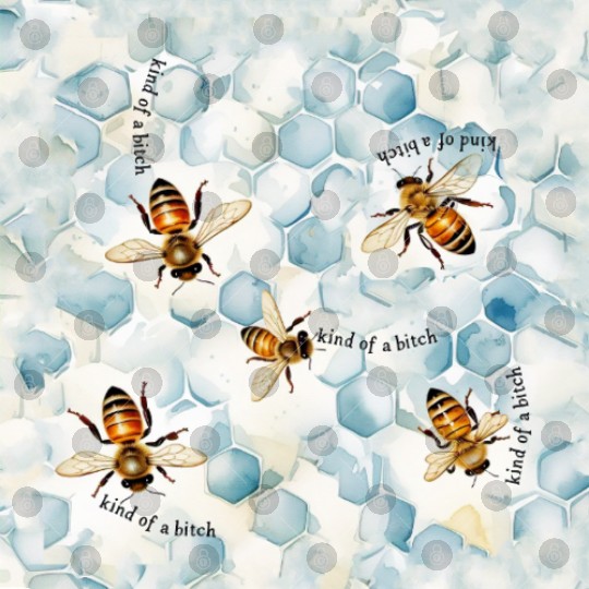 Bumble bee be kind of a bitch funny bug insect Digital Files