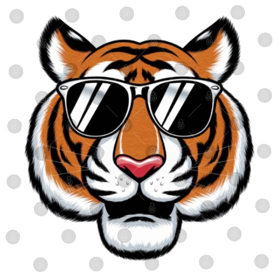Cartoon Tiger Cute Jungle Animal For Tiger Lover Digital Files