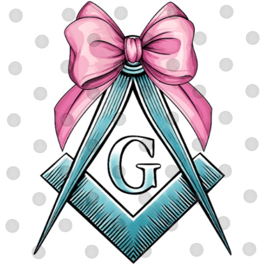 Coquette Bow Square Compass Freemasonry Mom Digital Files