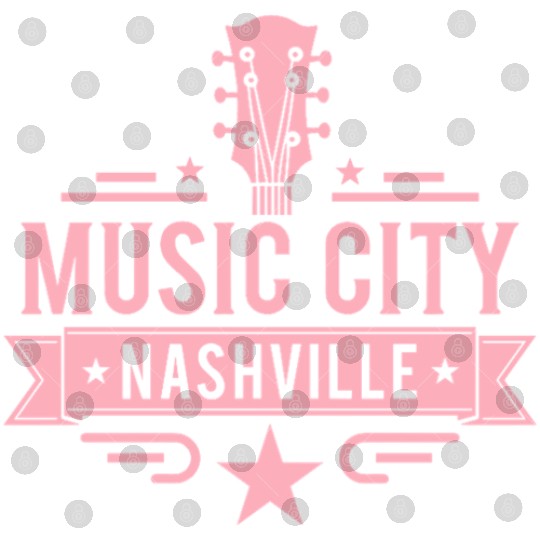 Music City Nashville Guitar Tennessee Digital Files