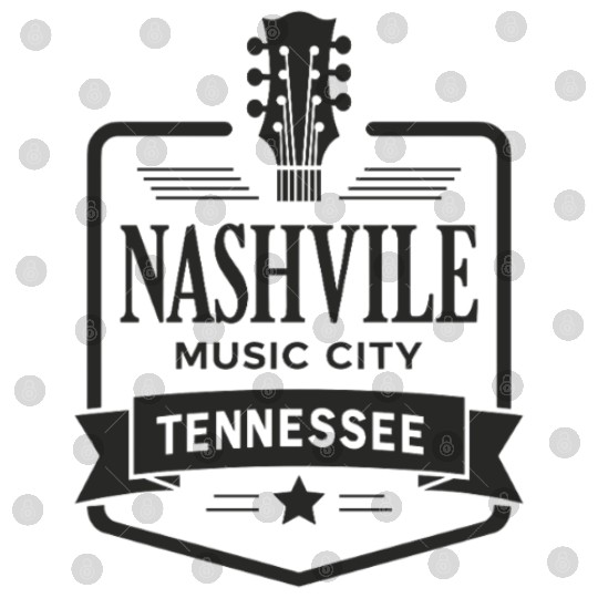 Nashville Music City Guitar Tennessee Digital Files