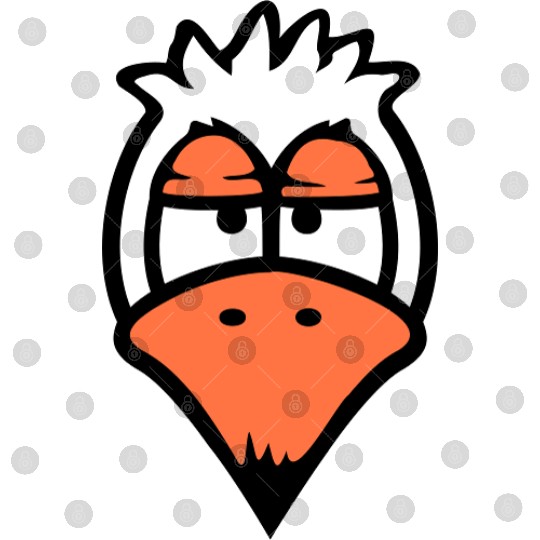 Bird looks funny annoyed tired angry frustrated Digital Files