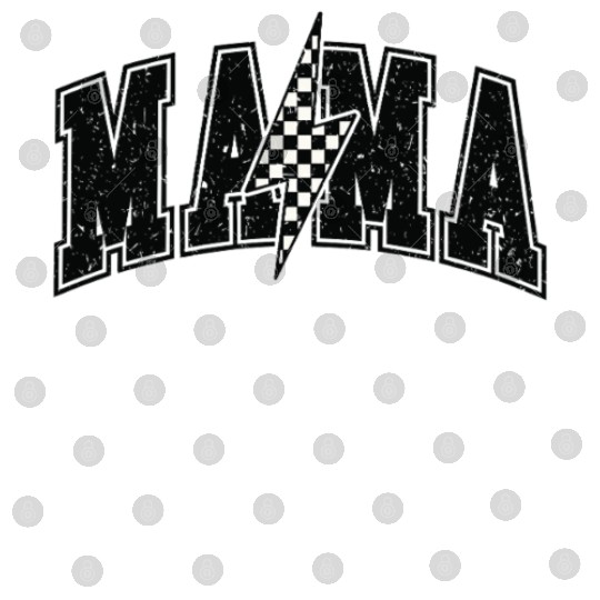 Mama Checkered Bolt Mothers Day Digital Files