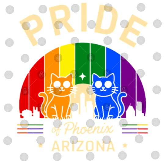 Pride of Phoenix City Arizonna USA Rainbow Flag Digital Files