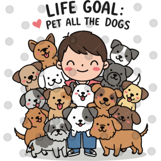dog lovers life goal Digital Files