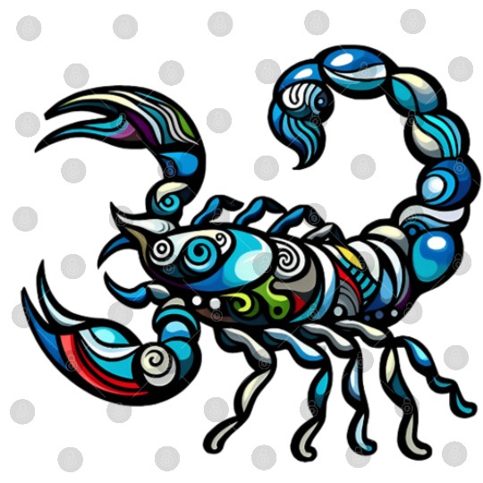 psychedelic scorpion Digital Files