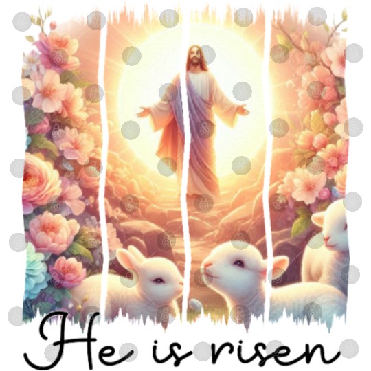 Easter Day Jesus He is risen Digital Files