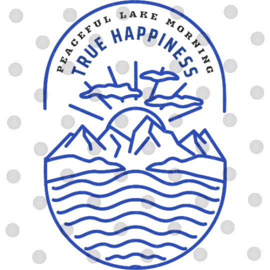 PEACEFUL LAKE MORNING TRUE HAPPINESS Digital Files