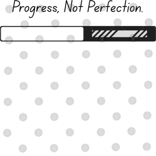 Progress Not Perfection – Growth Bar Design Digital Files