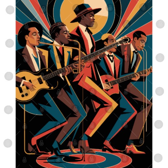 New Orleans Jazz Band art – Elegant New Orleans Ja Digital Files