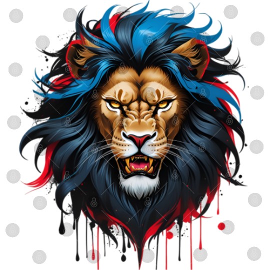 Fierce Fantasy Lion – Stylized Majesty in Motion Digital Files
