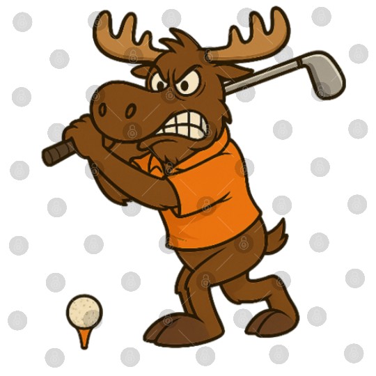 Angry Golf Moose Digital Files