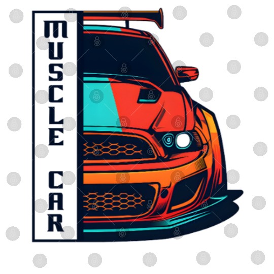 Muscle Car US Digital Files Modern Muscle Car Man Children