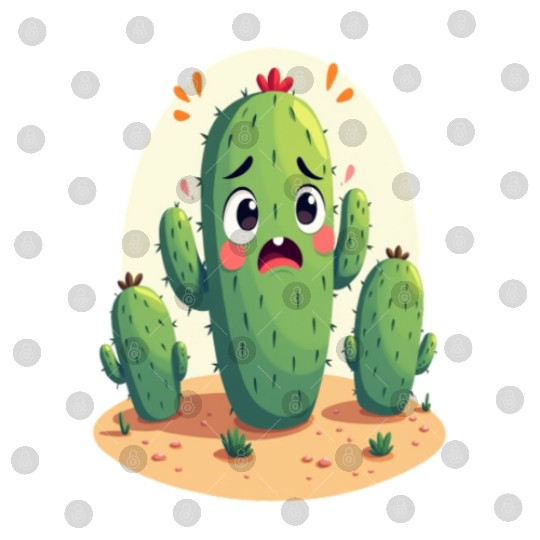 Cactus with Anxiety – Too Sharp to Relax Digital Files