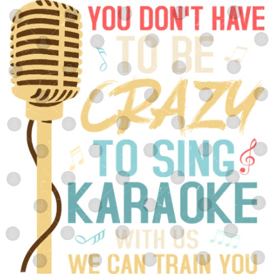 Crazy To Sing Karaoke Singer Singing Digital Files