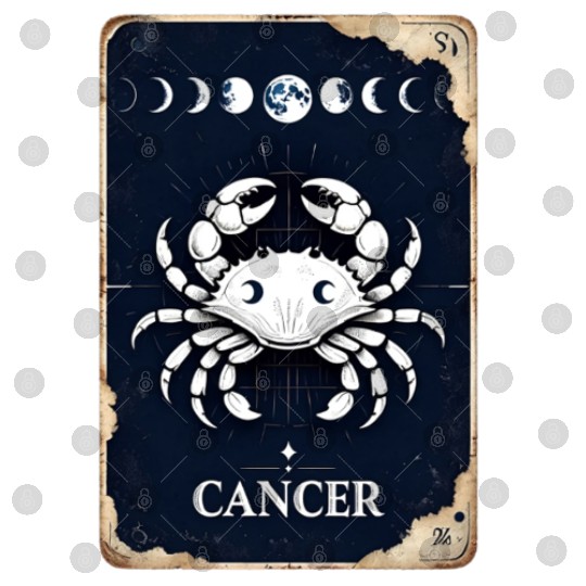 Zodiac Card Cancer Digital Files