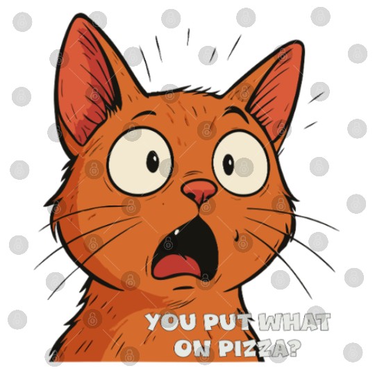 Funny Shocked Cat Meme Digital Files