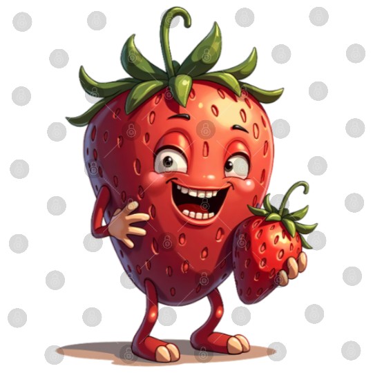 Funny Strawberry Strawberries Fruits Digital Files