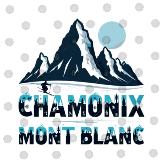 Chamonix Mont Blanc Snowboard France Digital Files