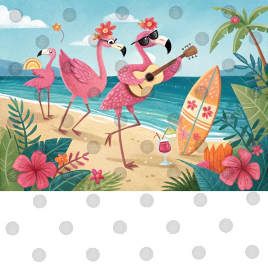 Happy flamingo friends Digital Files
