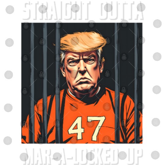 Anti-Trump Funny Straight Outta Mar-A-Locked Up Digital Files