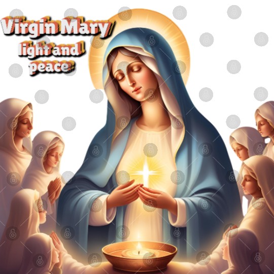 Virgin Mary, light and peace Digital Files