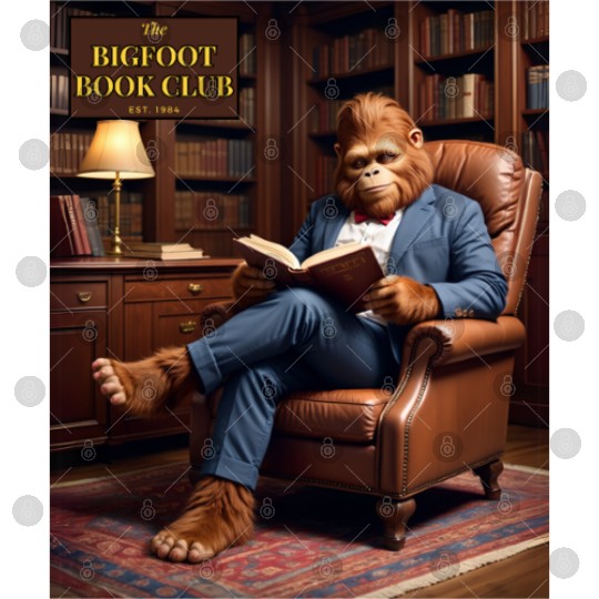 Bigfoot Book Club Sasquatch Reading in the Library Digital Files
