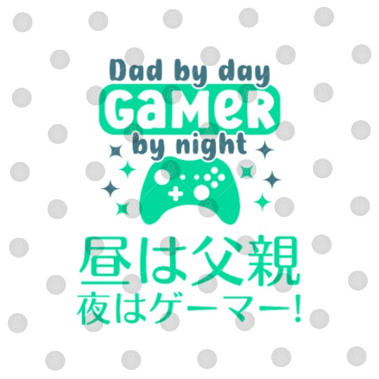 Dad Gamer Neon Green Digital Files